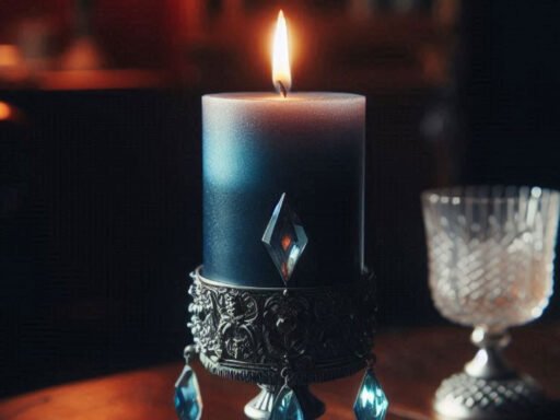 Vela Azul Escuro Umbanda