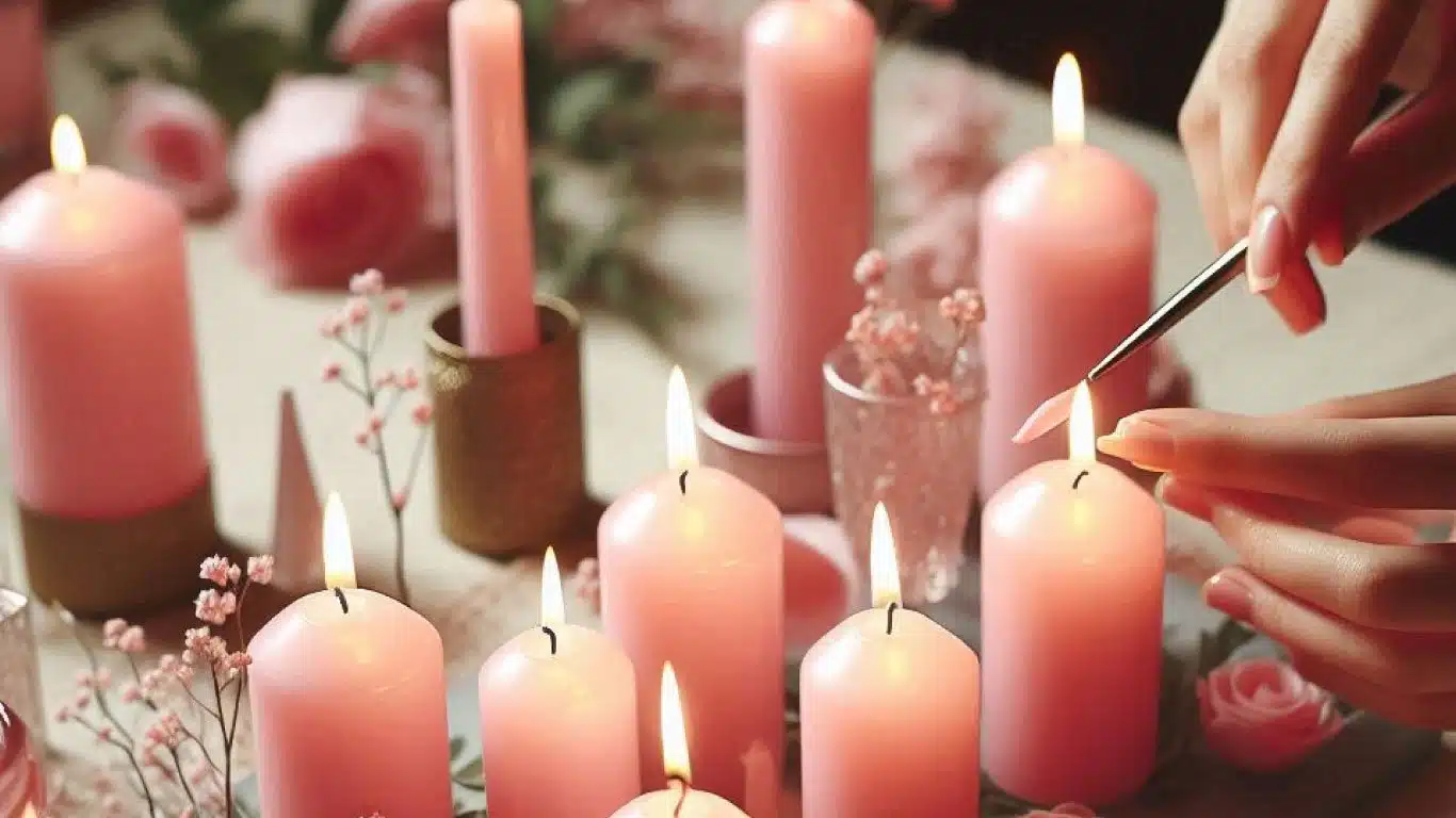 Vela Rosa na Umbanda