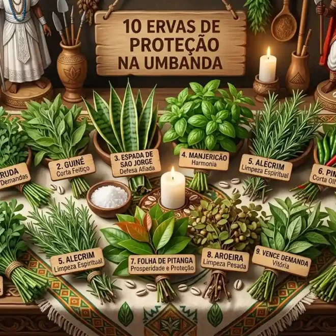 10 Ervas de Proteção na Umbanda: Como Usar em Banhos e Defumações