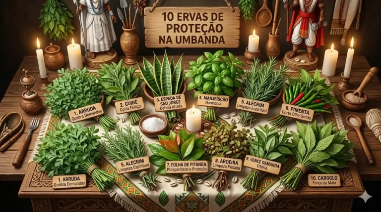 10 Ervas de Proteção na Umbanda: Como Usar em Banhos e Defumações