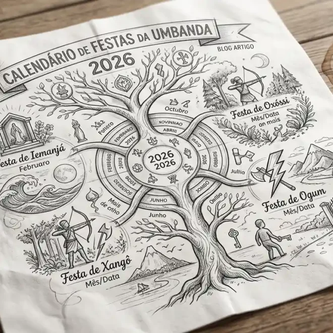 Calendário de Festas da Umbanda 2026: Datas Completas dos Orixás e Celebrações